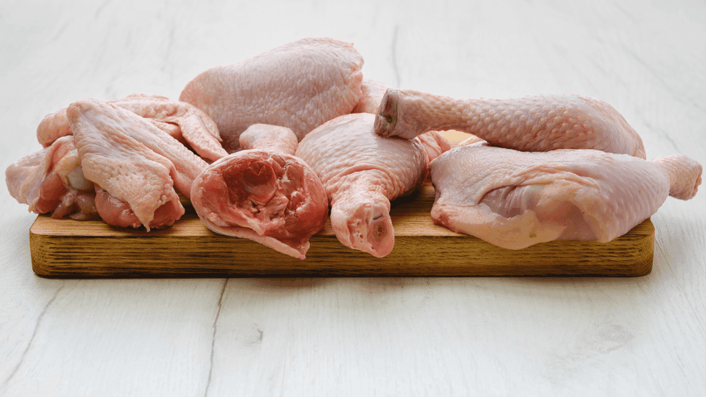 Variety of chicken cuts